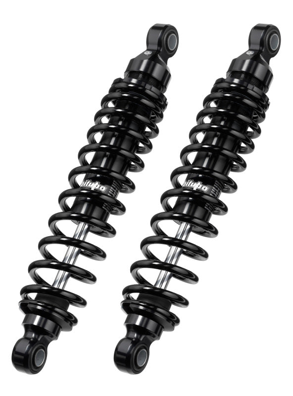 Bitubo WMB0 Twinshocks Adjustable: Spring Preload, Length 306mm, Dark Edition