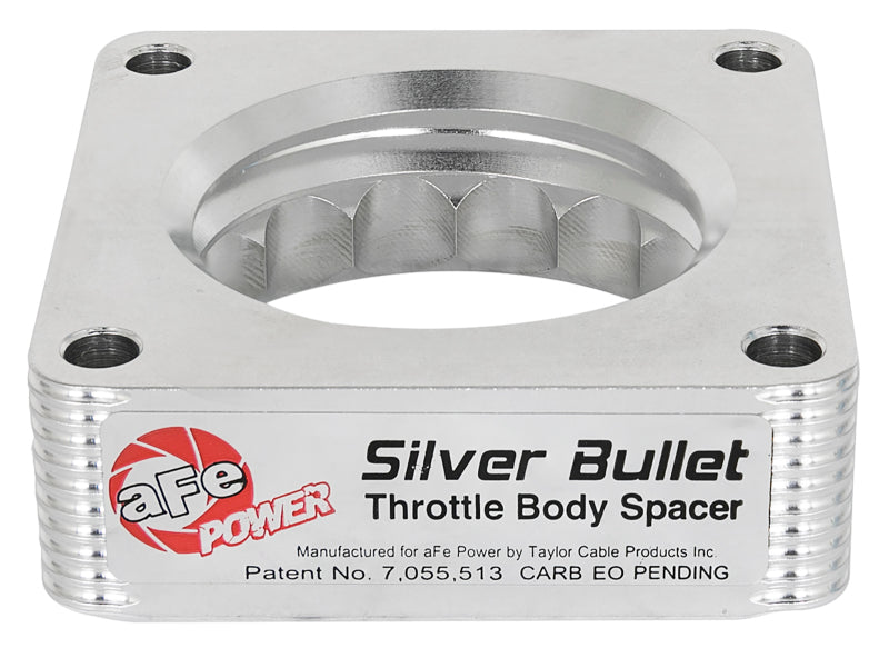 aFe Silver Bullet Throttle Body Spacer Kit, Part Number 46-36008, for Nissan 350Z and Infiniti G35 3.5L V6