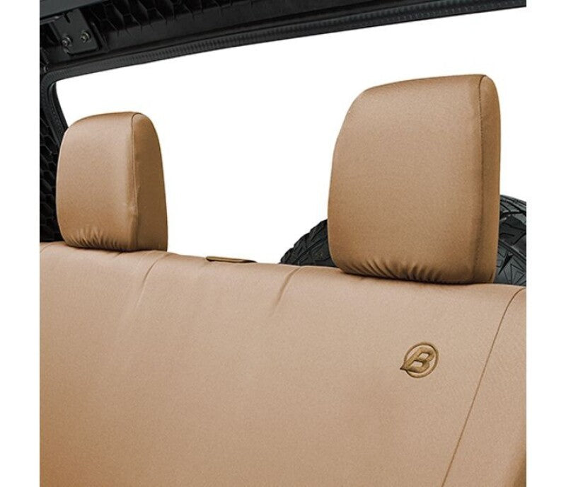 Bestop 07-18 Jeep Wrangler JK Rear Seat Cover – Tan, OEM Fit & Durable Protection