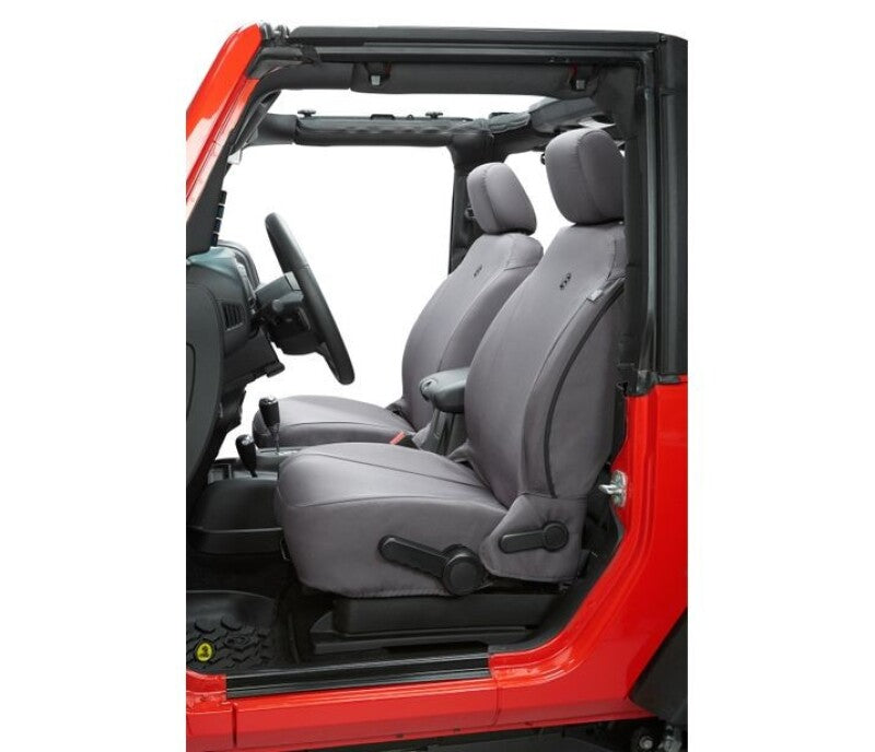 Bestop 07-12 Jeep Wrangler JK Front Seat Covers in Charcoal