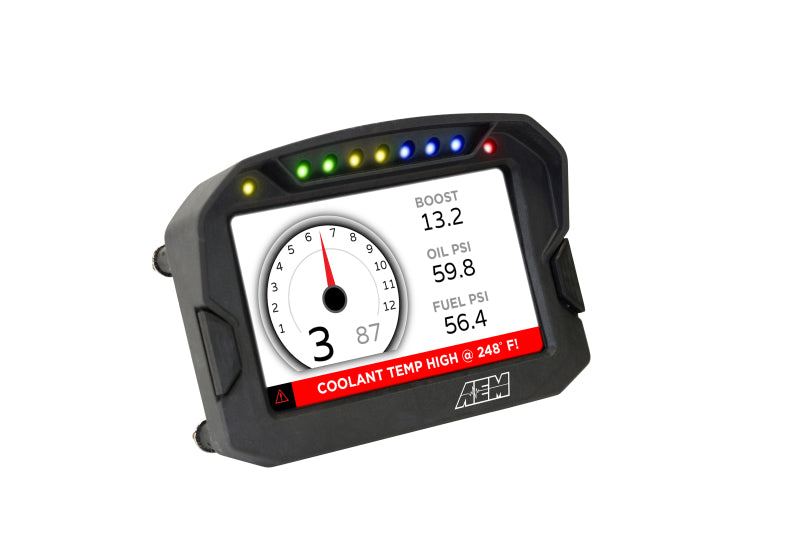 AEM CD-5LG Carbon Logging Digital Dash Display with 10 Hz GPS, Part Number 30-5603