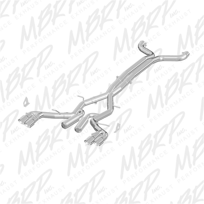 MBRP Armor Lite Race Cat-Back Exhaust System mbrpS7033AL for 2016-2021 Chevrolet Camaro