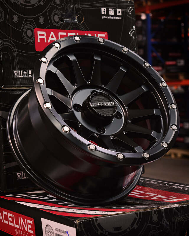 Raceline A95B Trophy 14x7 Satin Black Wheel, 4x156 Bolt Pattern, +10 Offset