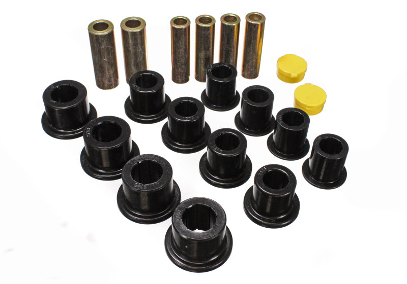 Energy Suspension - eng4.2148G - 00-04 Ford Excursion 4WD / 99-04 F-250/F-350 4WD Black Front Leaf Spring Bushing Set