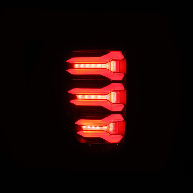 AlphaRex LUXX LED Taillights Black/Red for 2021-2022 Ford F-150 - ARX653030