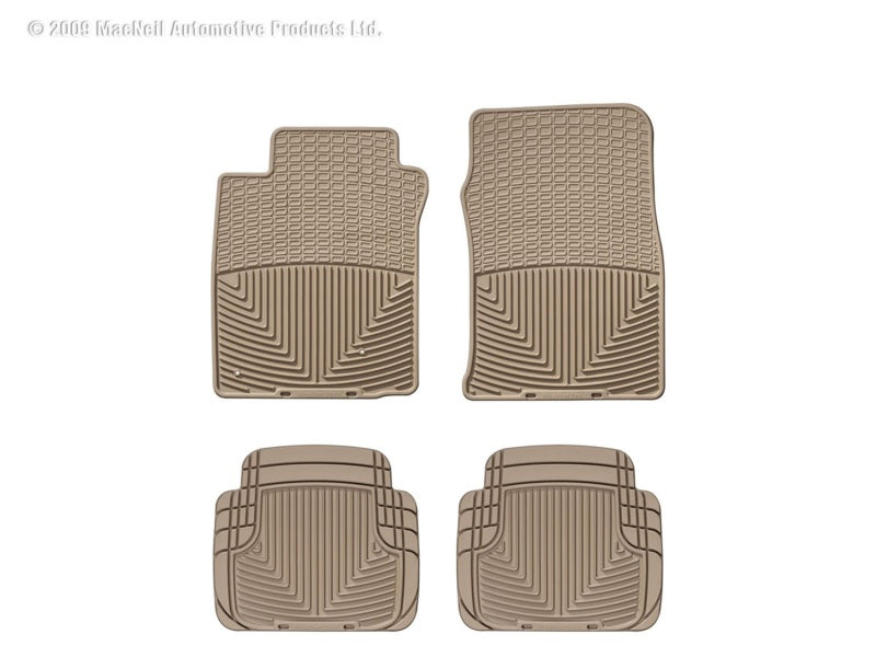WeatherTech 00-06 Lincoln LS Front and Rear Rubber Mats - Tan