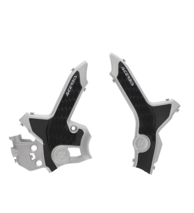 Acerbis X-Grip Frame Guards for 2021-2024 Honda CRF300L, Gray/Black