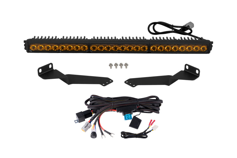 Diode Dynamics SS30 Sport Yellow Combo LED Light Bar Kit for 2016-2023 Toyota Tacoma – Part Number DD8708