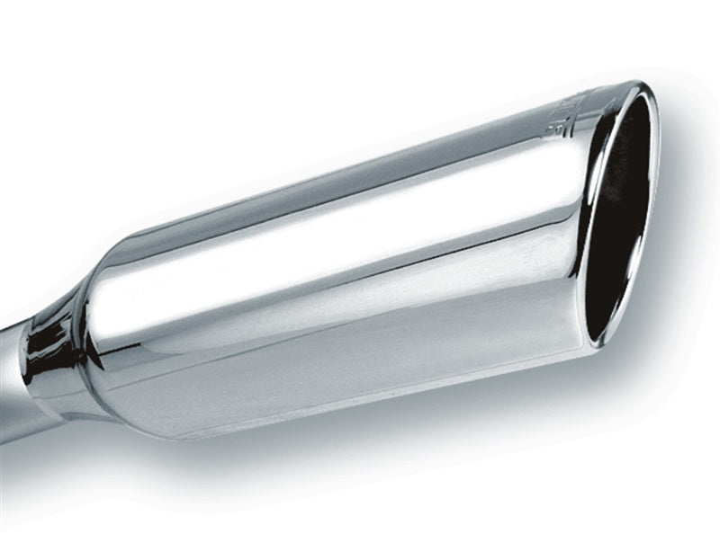 Borla 20245 Universal 2.25-Inch Inlet, 4-Inch Round Rolled-Edge Exhaust Tip