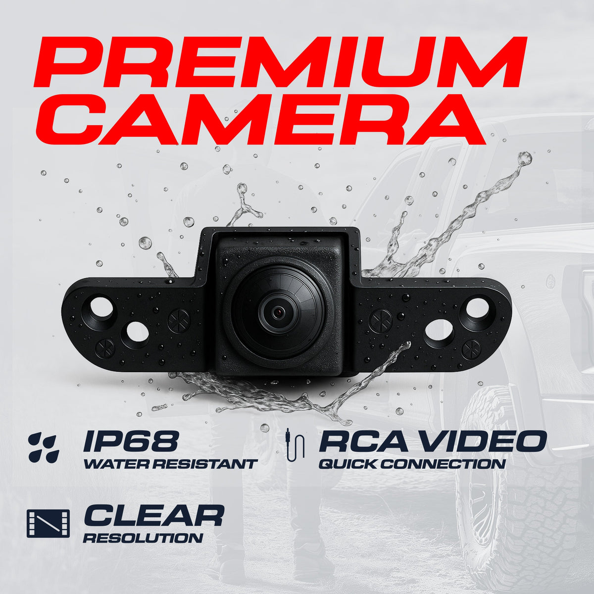 Chevrolet Silverado / GMC Sierra (2007-2014) Chrome Replacement Tailgate Handle with Backup Camera