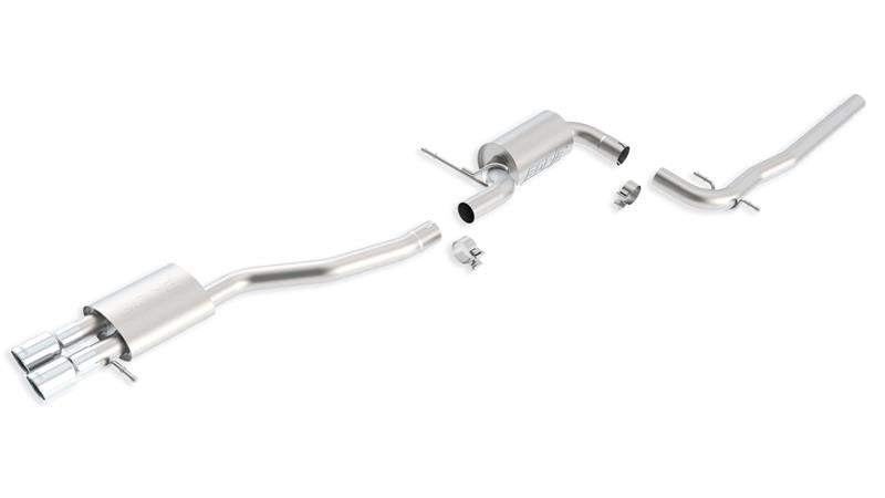 Borla S-Type Cat-Back Exhaust System for 2006-2010 Volkswagen Jetta 2.5L, Part Number 140397