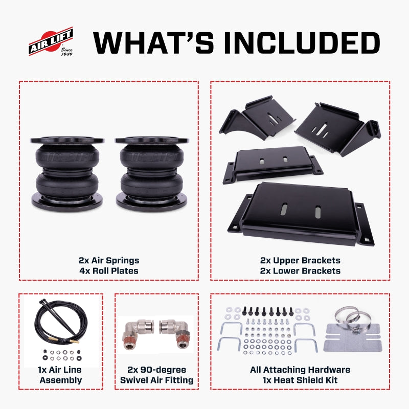 Air Lift LoadLifter 7500 XL Ultimate Air Spring Kit 16-25 Chevy/GMC Silverado/Sierra 3500HD