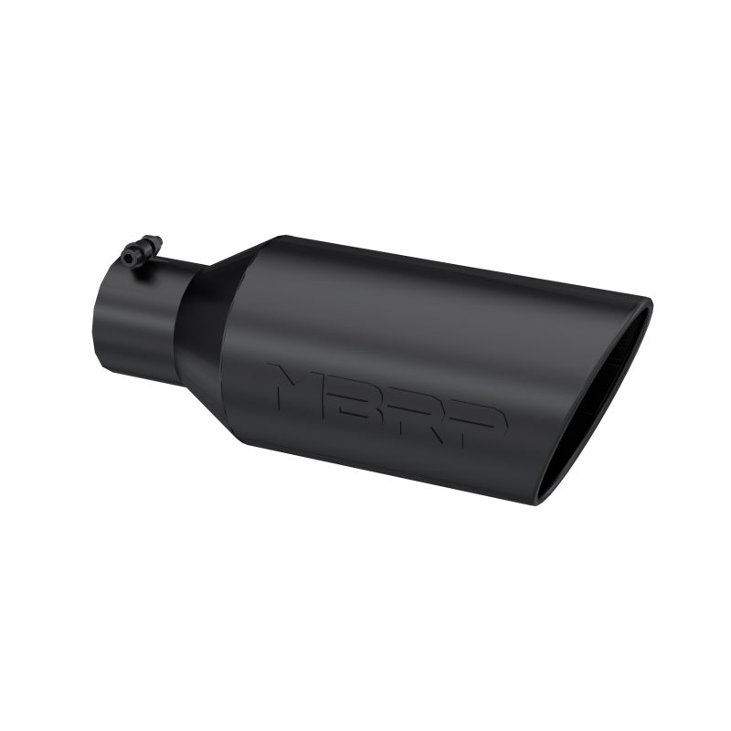 MBRP T5126BLK Armor BLK Universal Exhaust Tip, 4-Inch Inlet, 7-Inch Outlet