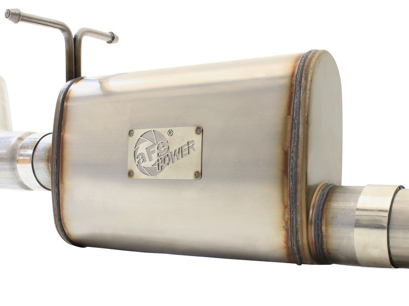 aFe MACH Force-Xp 3-Inch to 3.5-Inch 409 Stainless Steel Cat-Back Exhaust with Polished Tip, Part Number 49-43076-P