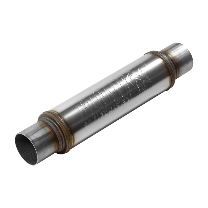 Flowmaster FlowFX Round Muffler with 3-inch In/Out – 14-inch Length, Stainless Steel