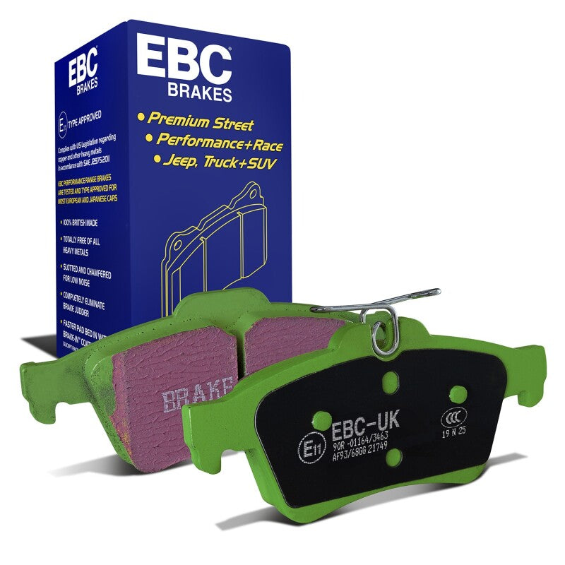 EBC Greenstuff Rear Brake Pads DP21749 for 2008-2010 Chevrolet Cobalt 2.0 Turbo SS