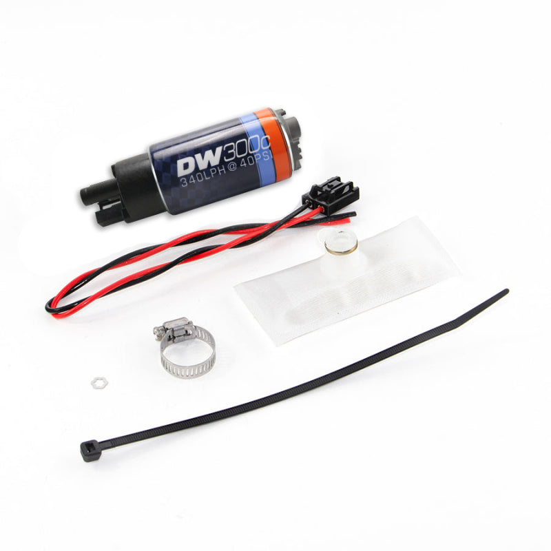 DeatschWerks DWK9-307-1030 DW300C 340 LPH Compact Fuel Pump with Install Kit for BMW E30