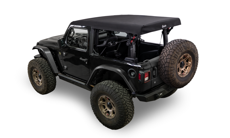 Bestop 18-26 Jeep Wrangler JL 2-Door Supertop Glide Squareback Black Diamond