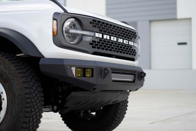 DV8 Offroad OE Plus Series Front Bumper V2 for 2021-2025 Ford Bronco, Part Number dveFBBR-06