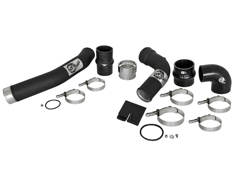aFe BladeRunner 3-Inch Hot and Cold Charge Pipe Kit, Black, Part 46-20314-B for 2017-2022 Ford 6.7L Power Stroke Diesel Trucks