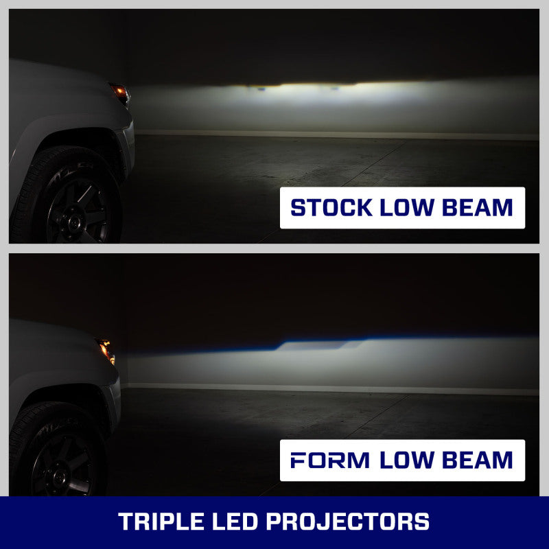 Form Lighting Toyota 4Runner Sequential LED Projector Headlights (Pair) – OE-Grade Upgrade with Dual Color DRL and Sequential Turn Signals