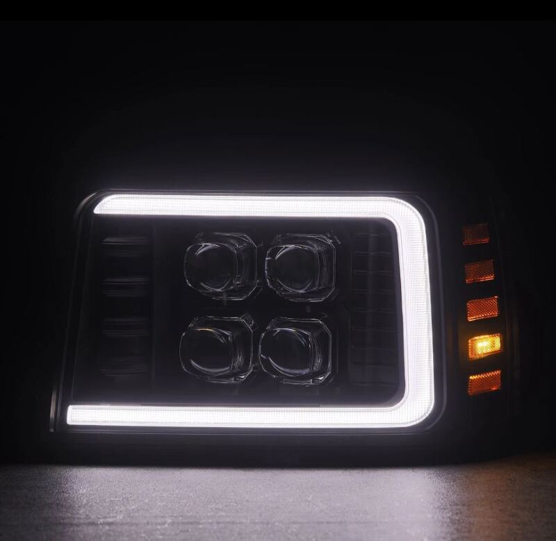 AlphaRex Nova-Series LED Projector Headlights for 1992–1996 Ford F-Series and Bronco, Black