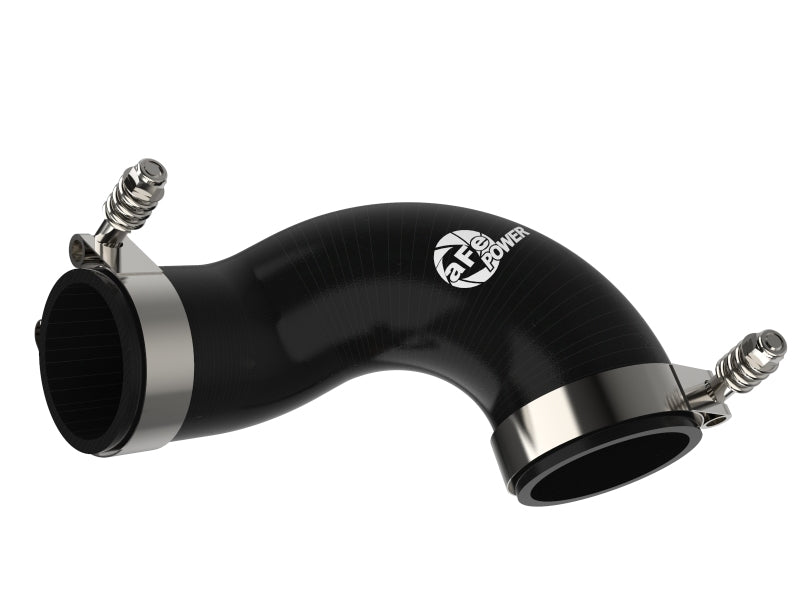 aFe BladeRunner Aluminum Hot and Cold Charge Pipe Kit with Turbo Muffler Delete, Wrinkle Black, 46-20415-B