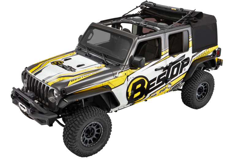Bestop Supertop Ultra for Jeep Wrangler JL 4-Door (2018-2026) – Premium Black Twill Soft Top