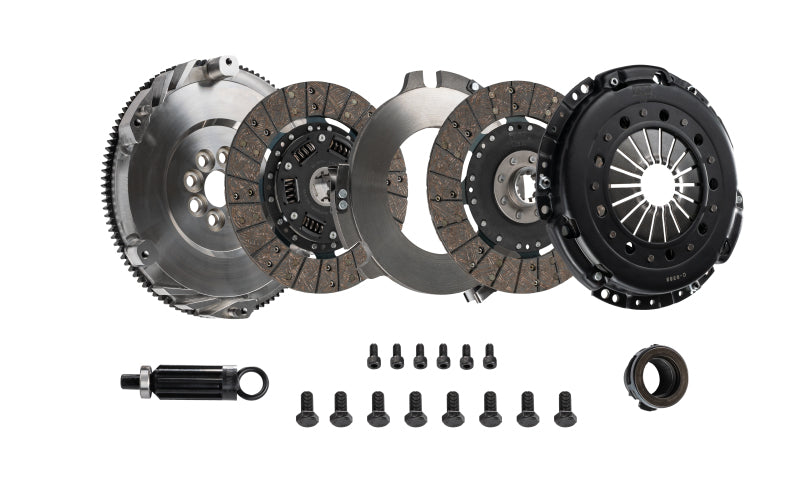 DKM Clutch MS Twin Disc Clutch Kit with Steel Flywheel for BMW E36 and E46 M3, dkmMS-006-054