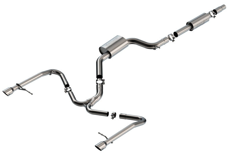 Borla 140850SB S-Type Cat-Back Exhaust System for 2019-2021 Volkswagen Jetta GLI 2.0L