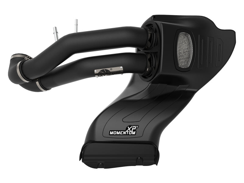 aFe Momentum XP Pro DRY S Cold Air Intake System with Black Aluminum Tubes, Part Number 50-30024D, for Ford F-150 5.0L V8