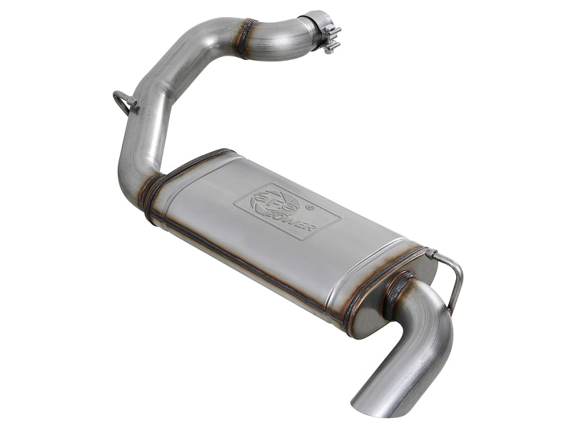 aFe MACH Force-Xp Hi-Tuck Axle-Back Exhaust System, 409 Stainless Steel, Part 49-48080 for 2018-2026 Jeep Wrangler JL 2.0L and 3.6L
