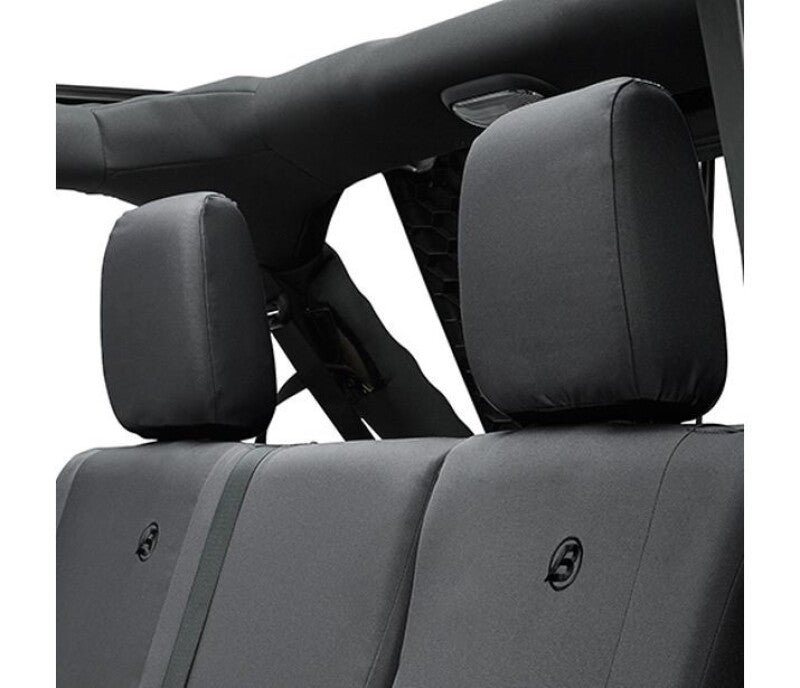 Bestop 13-18 Jeep Wrangler JK 4-Door Rear Seat Covers in Black Diamond