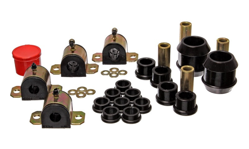 Energy Suspension eng8.18106G - 00-05 Toyota Celica Black Hyper-Flex Master Bushing Set