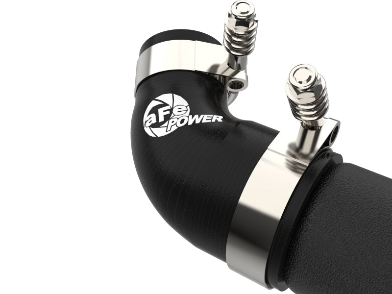 aFe BladeRunner 3-Inch Aluminum Hot Charge Pipe Kit, Black, Kia Stinger and Genesis G70 V6 3.3L Twin-Turbo