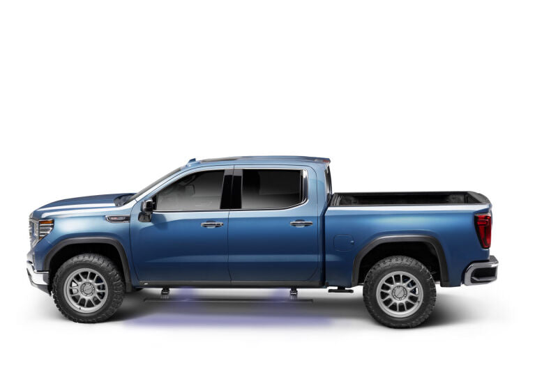 AMP Research PowerStep Plug-N-Play Automatic Running Boards, Part Number 76255-01A, for 2022-2026 Chevrolet Silverado and GMC Sierra