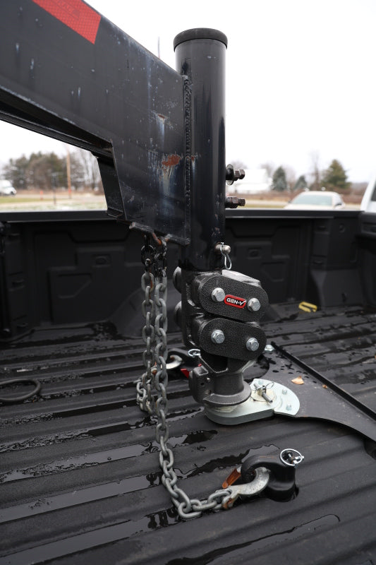 Gen-Y Spartan Torsion-Flex Gooseneck Hitch with SnapLatch Coupler - 2.5 Inch Offset, 4 Inch Square Tube, 2-5/16 Inch Coupler, 4.5K Towing Capacity