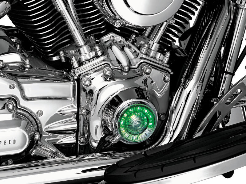 Kuryakyn 8389 Chrome Tappet Block Accents for Harley-Davidson Twin Cam