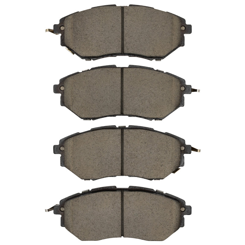 R1 Concepts Optimum OEp Front Brake Pads and Hardware Kit for Subaru WRX, Legacy, Outback, Forester, and Tribeca