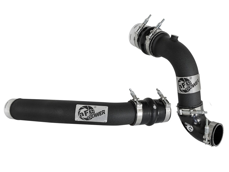 aFe BladeRunner 3-Inch Hot and Cold Charge Pipe Kit, Black, Part 46-20314-B for 2017-2022 Ford 6.7L Power Stroke Diesel Trucks