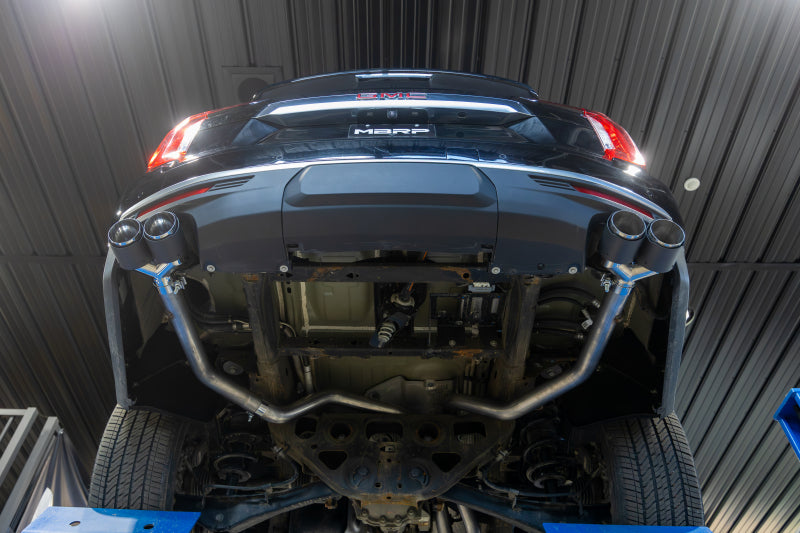MBRP S50573CF Armor Pro Cat-Back Exhaust System for 2021-2023 Chevrolet Tahoe and GMC Yukon