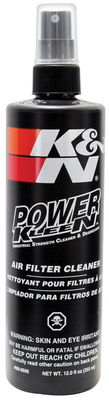 K&N Engineering 99-0606 Power Kleen Air Filter Cleaner, 12 oz Pump Spray
