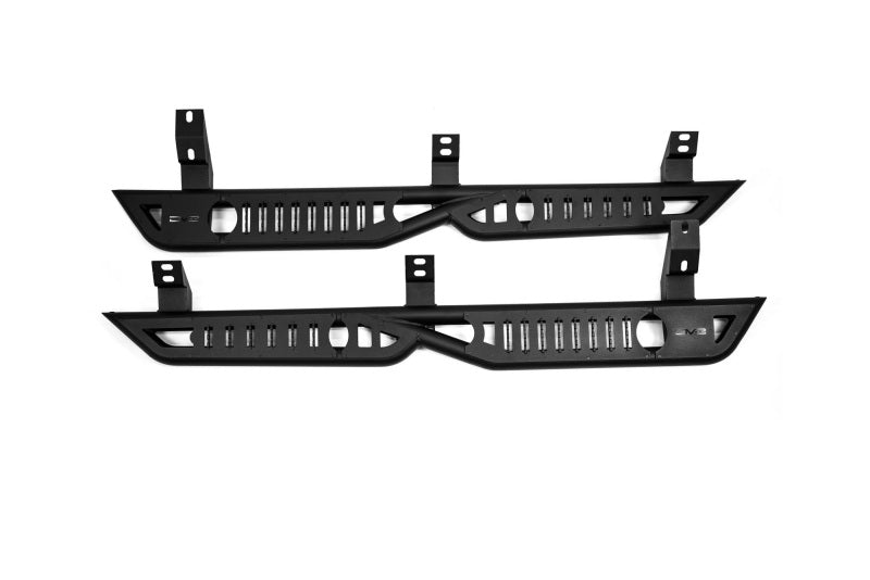 DV8 Offroad OE Plus Side Steps for 2025-2026 Toyota 4Runner - Micro-Texture Black, Part Number dveSRTF3-02