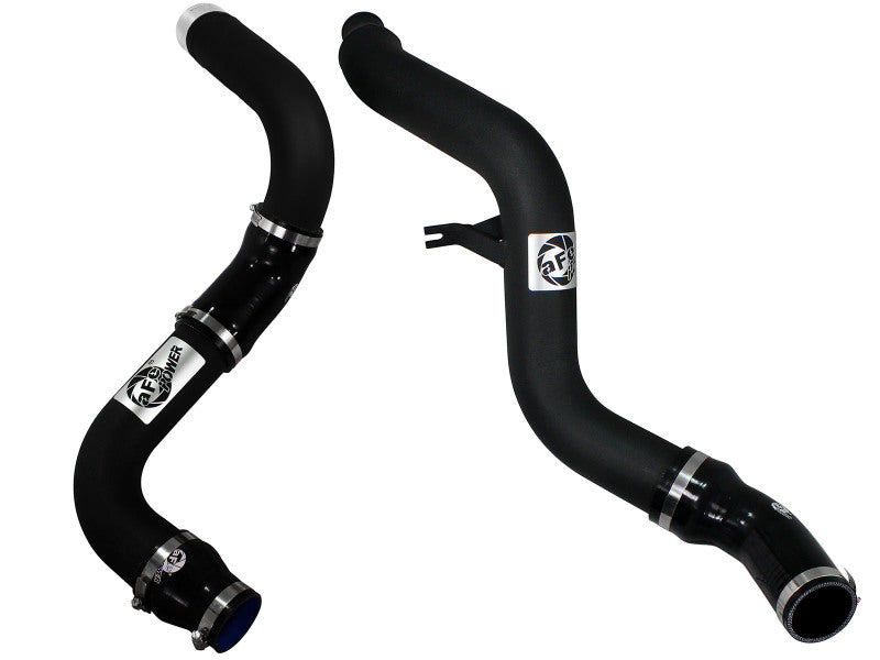 aFe BladeRunner 3-Inch Black Intercooler Hot and Cold Charge Pipe Kit, Part Number 46-20174-B, for 2014-2015 Ram 1500 EcoDiesel 3.0L V6