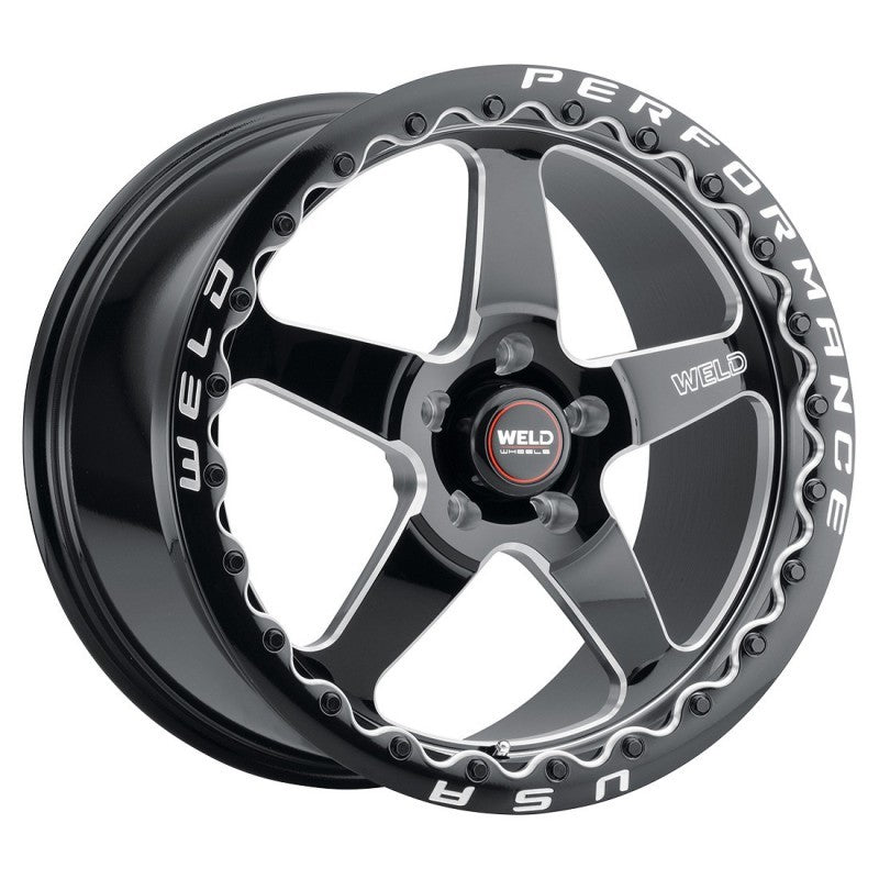 Weld 18x10.5 Ventura Beadlock 5x120.65 ET65 BS8.30 Gloss BLK MIL DIA 78.1