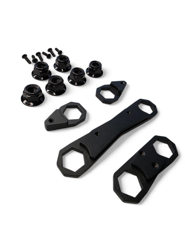 Elektric Offroad 2024+ Can-Am Maverick R Rear Link Nut Plate Kit – Secure Mounting Solution for Radius Rod Nuts