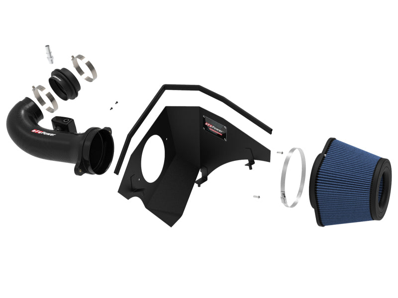 aFe Track Series Carbon Fiber Pro 5R Cold Air Intake System for 2016-2024 Chevrolet Camaro SS 6.2L V8 - Part 57-10005R