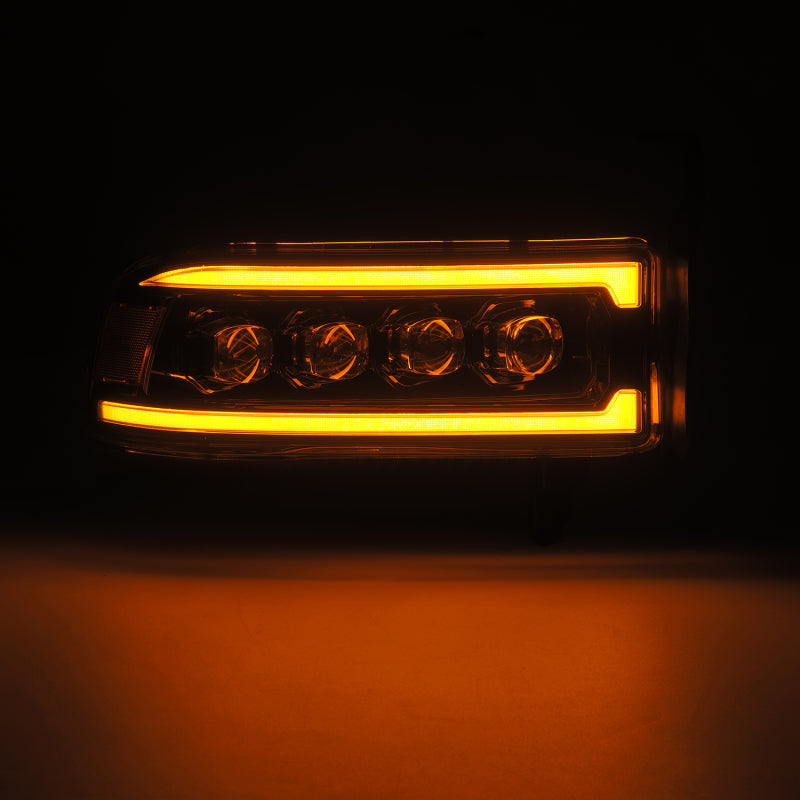 AlphaRex Nova-Series Projector Headlights for 1994–2001 Dodge Ram 1500, Black Housing, ARX880352