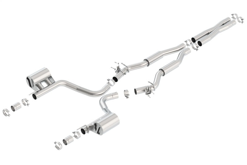 Borla 140642 S-Type Cat-Back Exhaust System for 2015-2022 Dodge Challenger SRT Hellcat 6.2L V8