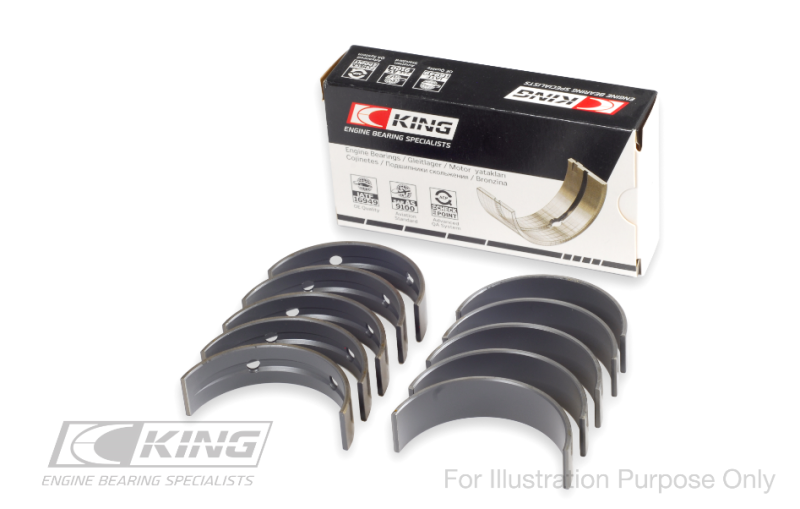 King Engine Bearings MB5734MC Ford 302 CID Coyote Performance Coated Main Bearing Set, Standard Size